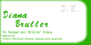 diana bruller business card