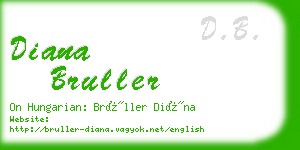 diana bruller business card